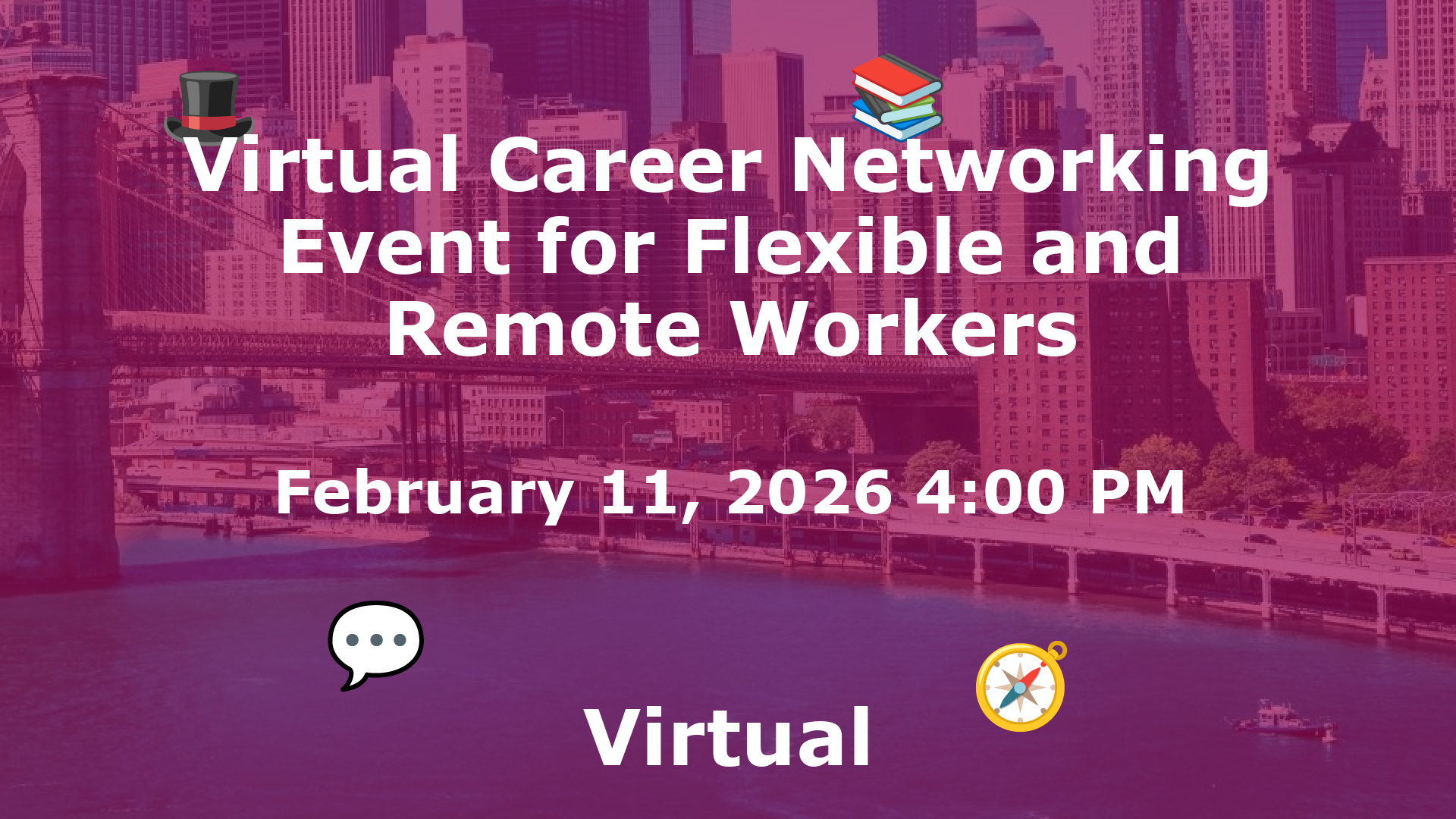 Virtual Career Networking Event for Flexible and Remote Workers event image